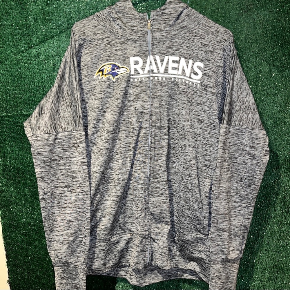 Baltimore Ravens NFL Brand Gray Hoodie XXL NFL DMV Lamar Jackson